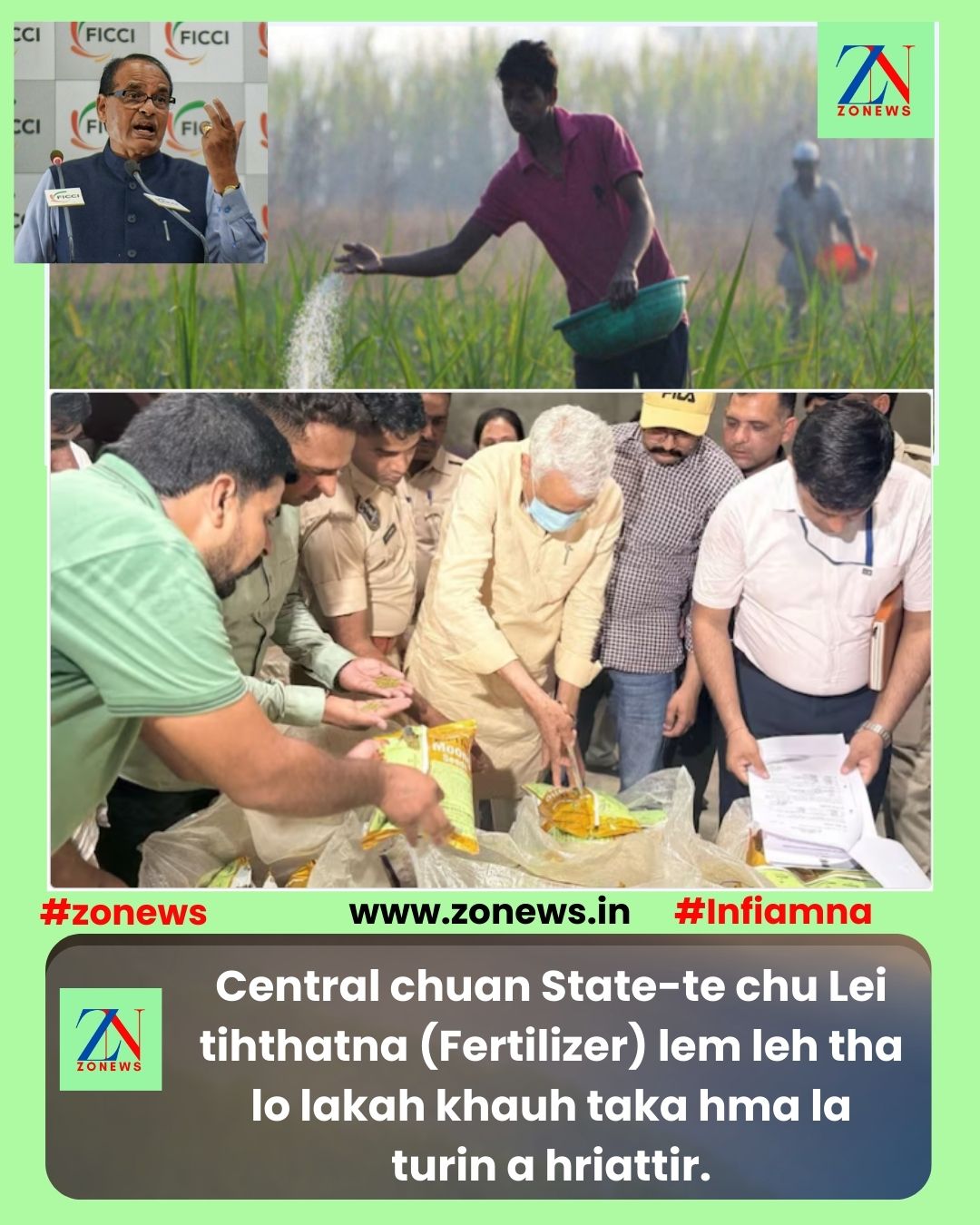 Central chuan State-te chu Lei tihthatna (Fertilizer) lem leh tha lo lakah khauh taka hma la turin a hriattir.