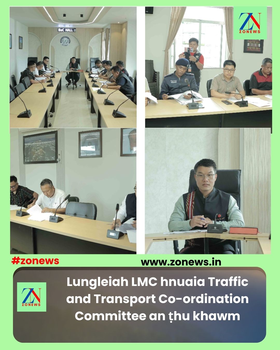 Lungleiah LMC hnuaia Traffic and Transport Co-ordination Committee an ṭhu khawm
